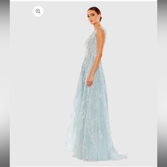 Mac Duggal 20312 Embroidered Sleeveless A Line Gown - Picture 5 of 14